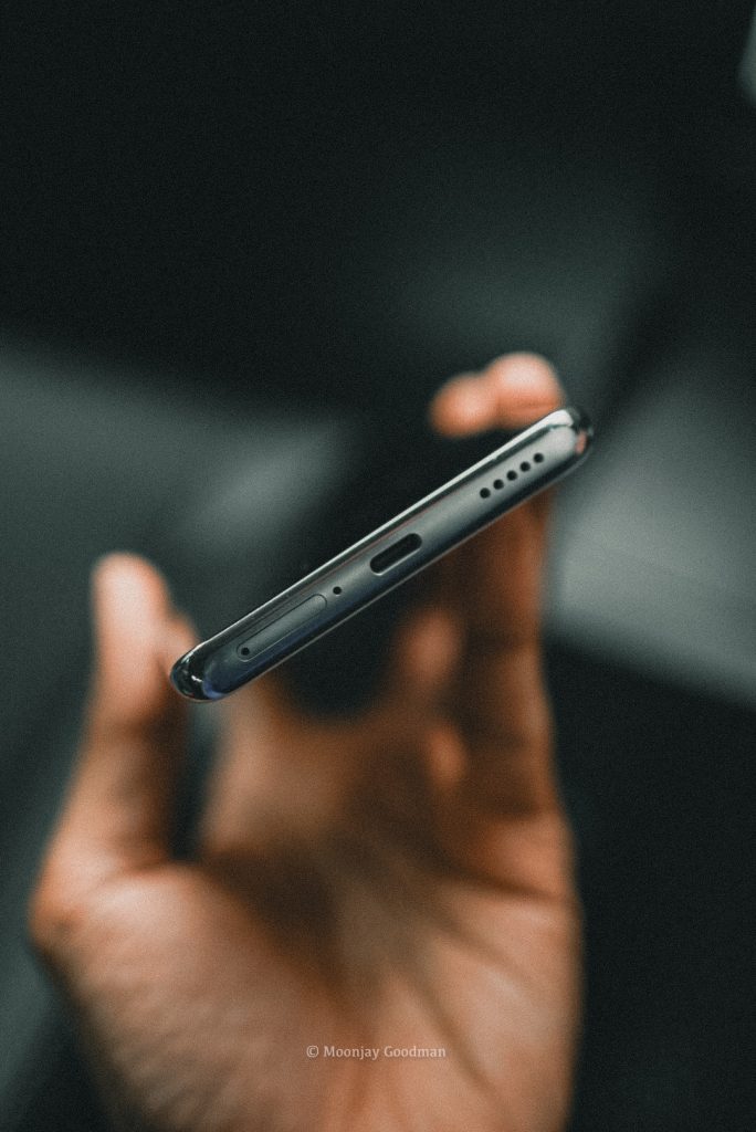 Bottom edge of the Redmi Note 14 Pro+ with USB-C port, speaker and SIM tray