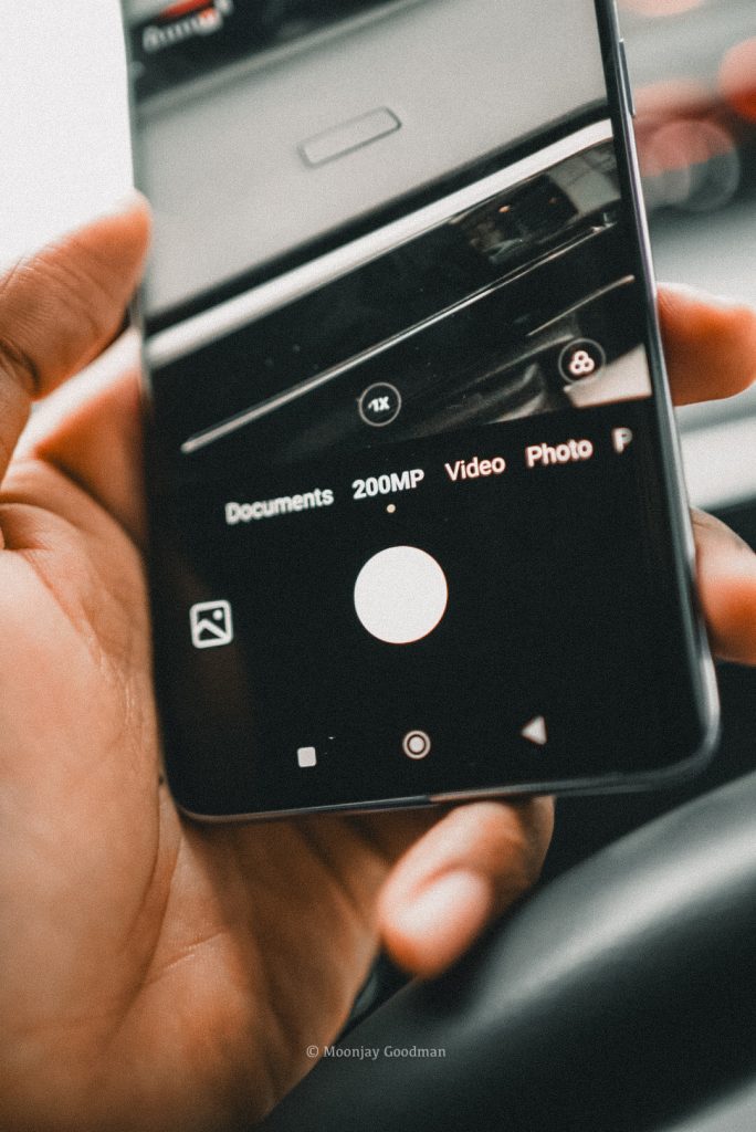 Redmi Note 14 Pro+ camera app in 200MP mode inside a car